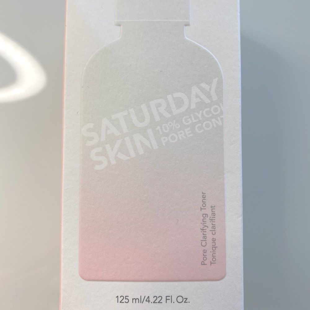 Saturday Skin Pore Clarifying Toner